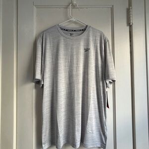 Reebok Men's Light Gray Short Sleeve Tee